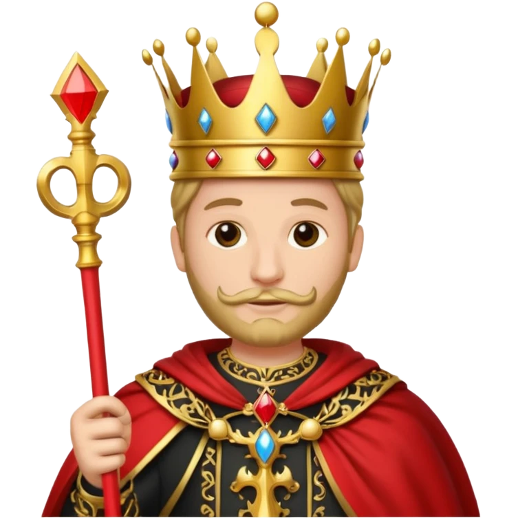 Solitaire card king emoji