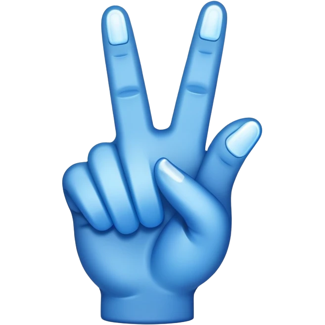 blue middle finger emoji