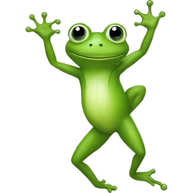Dancing frog emoji