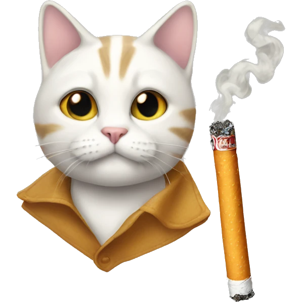 cat cigarette emoji