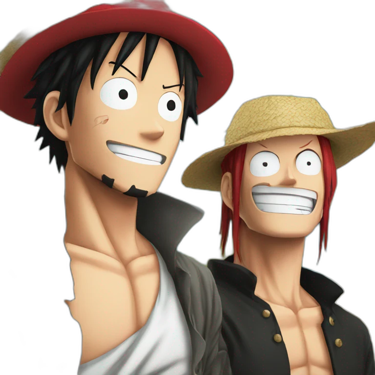 Luffy vs shanks  emoji