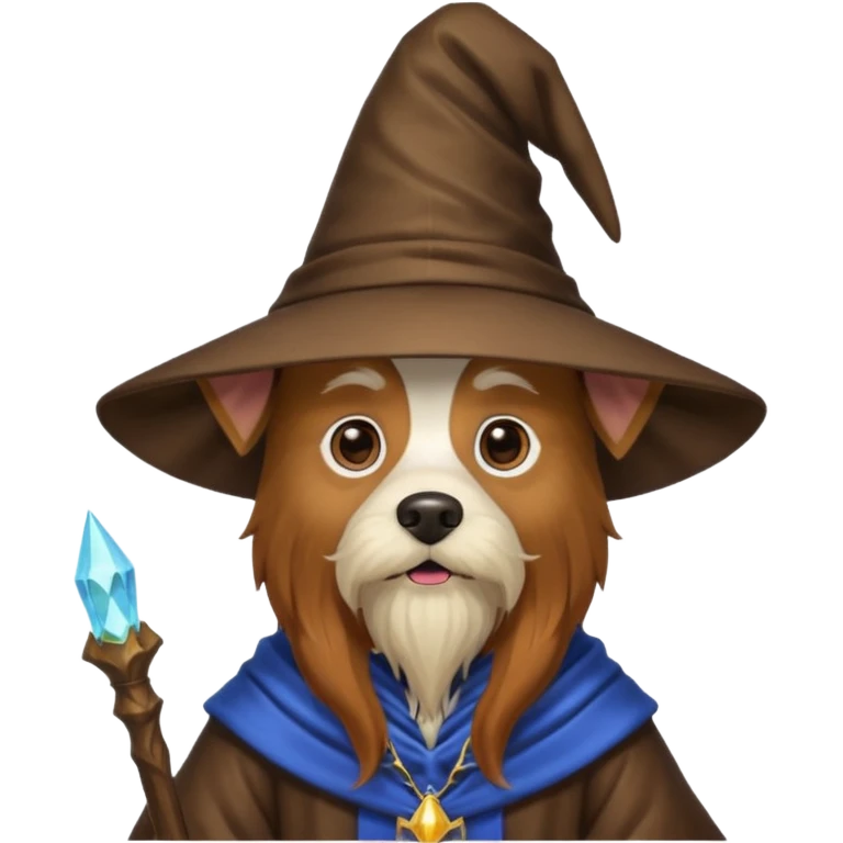 Dog wizard emoji