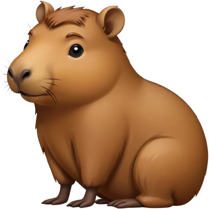 Capybara pooping emoji