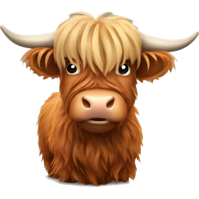 Highland cow emoji