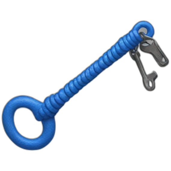 Blauer haken emoji