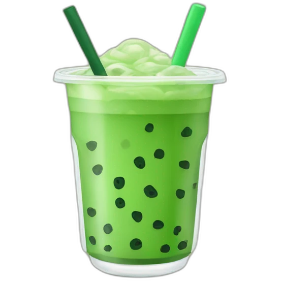 Green Boba Tea emoji