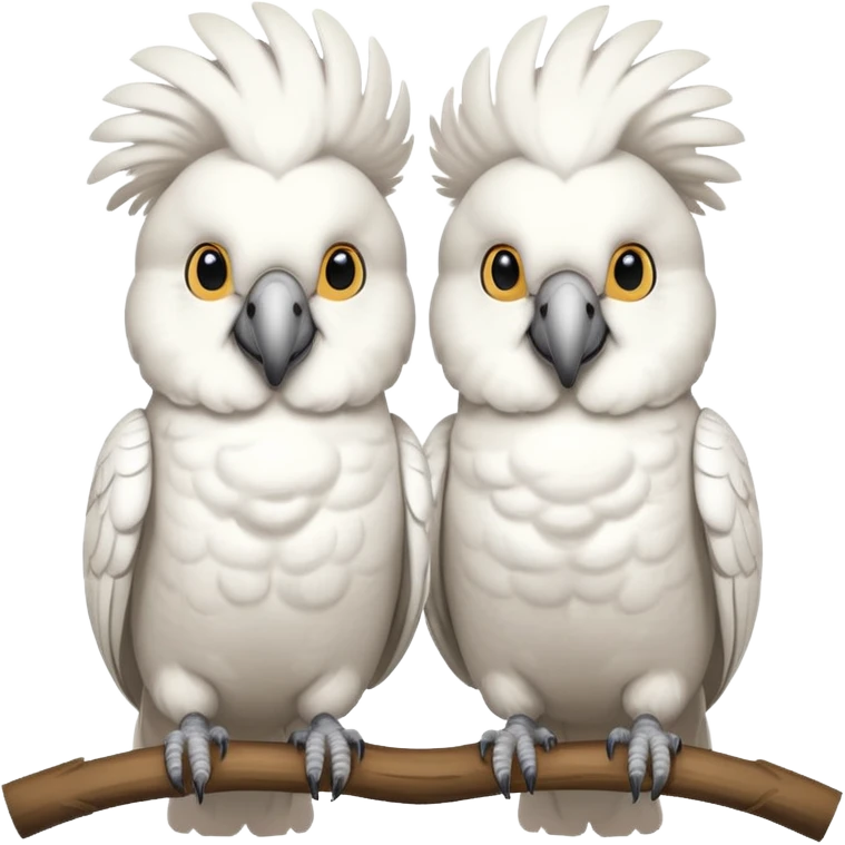 Twin cockatoos  emoji