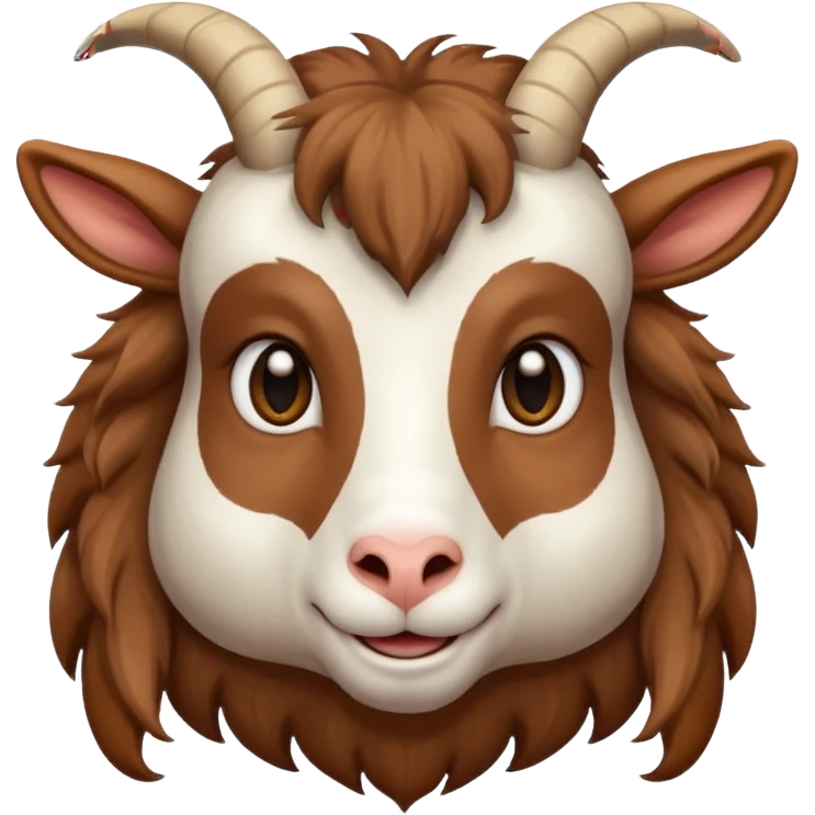 long head haired goat emoji