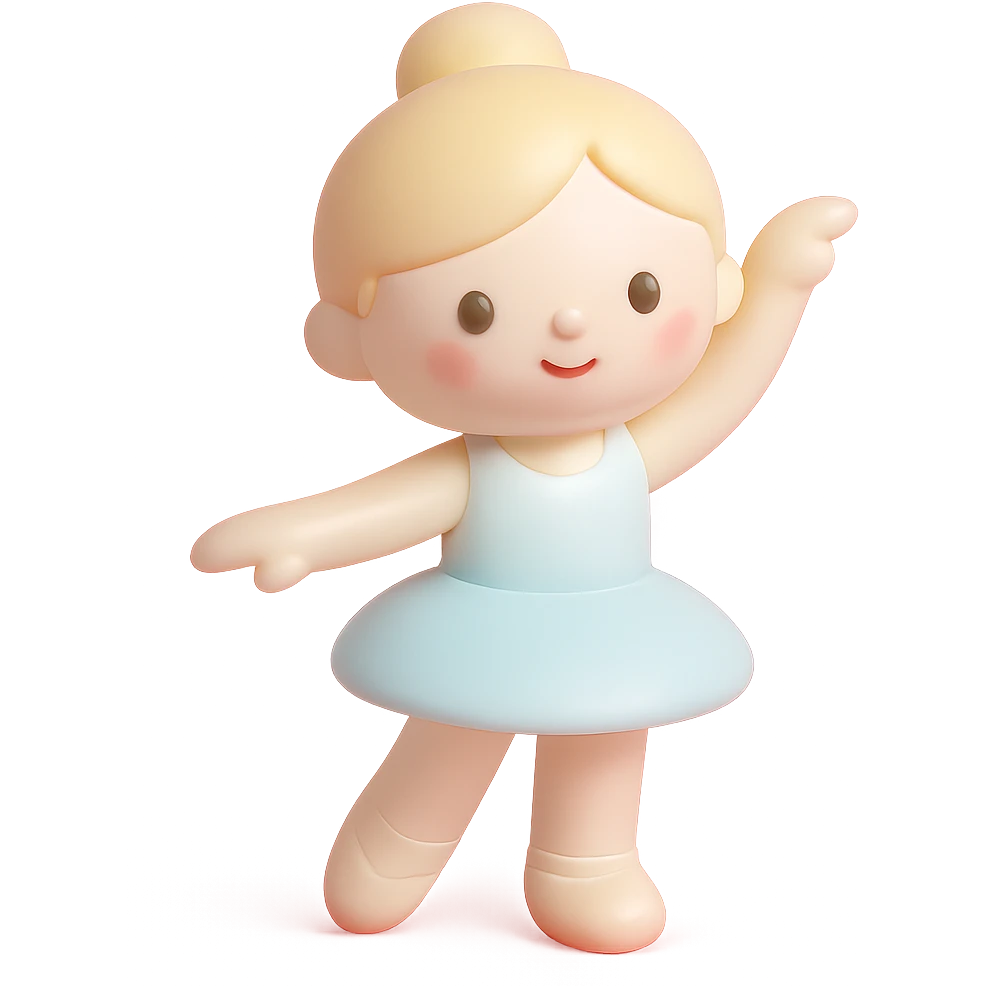 white baby girl dancer emoji