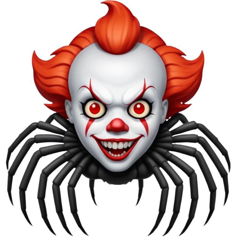 Pennywise sous sa forme originelle avec des pattes d'araignée emoji