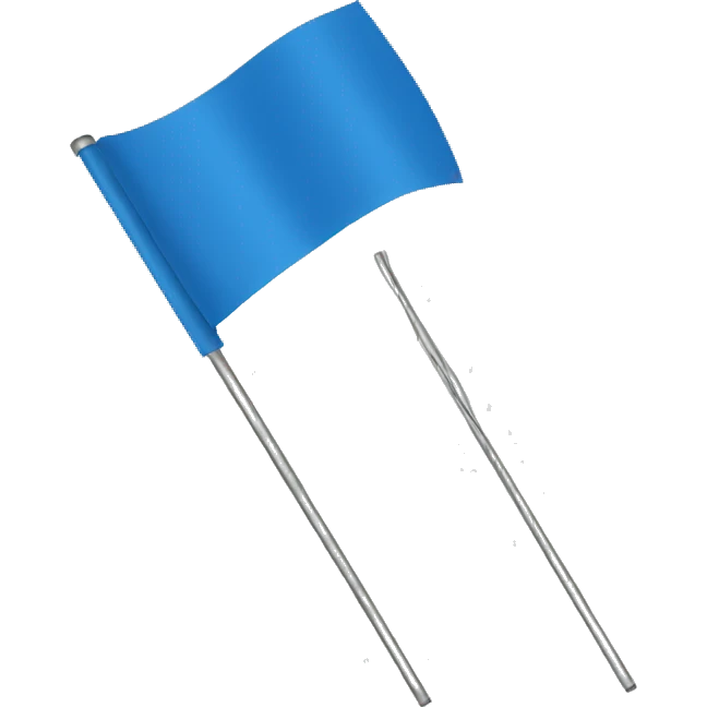 blue flag  emoji