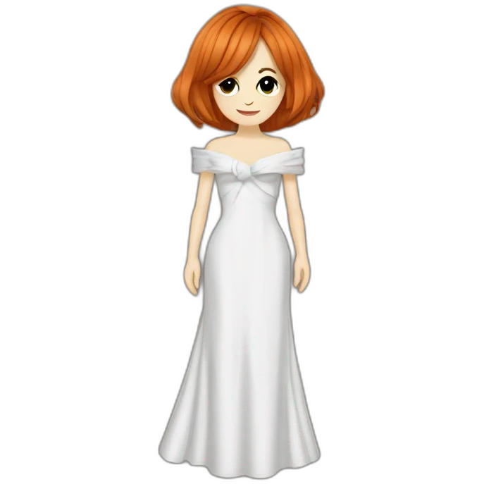 Mylène Farmer long dress emoji