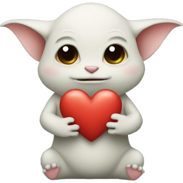 grogu holding a heart emoji