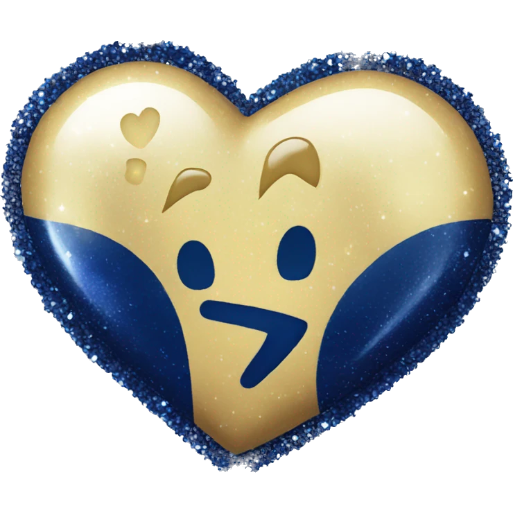 navy sparkle heart emoji