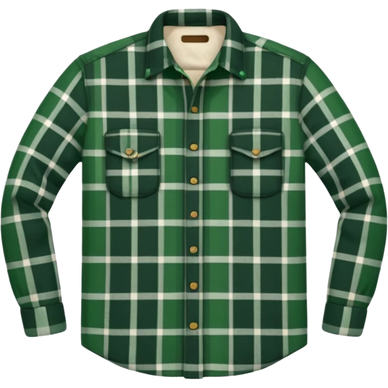 green lumberjack shirt emoji