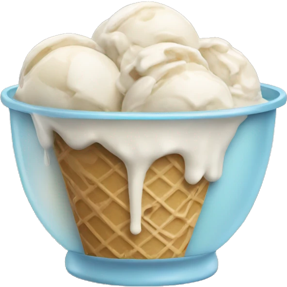 Bowl of ice cream emoji