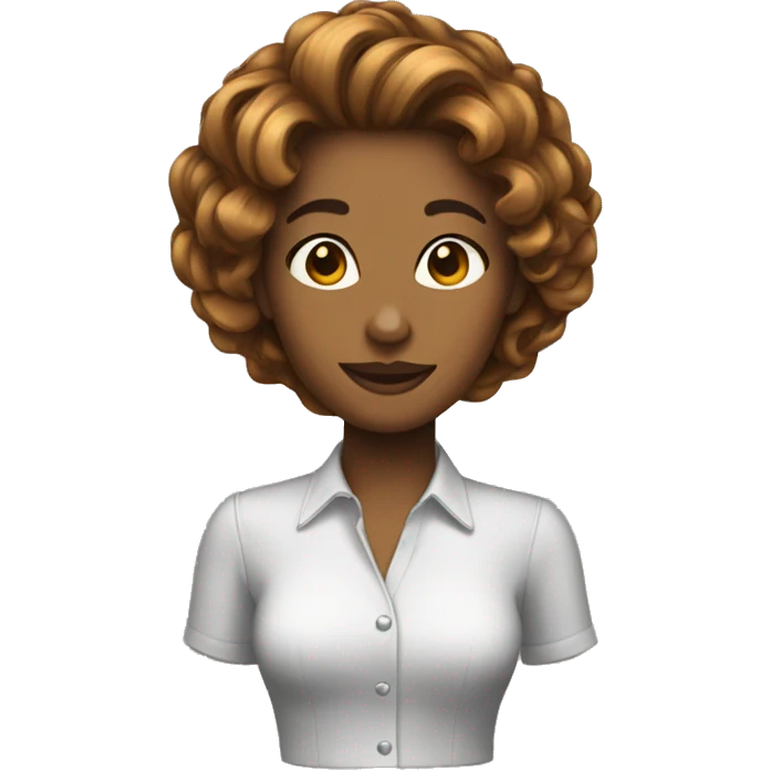 Femme cheveux décoiffés  emoji