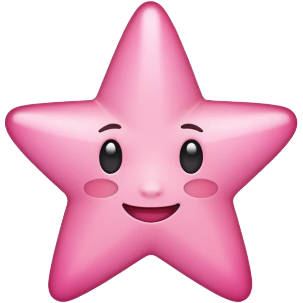 classic star emoji in all pink colors emoji