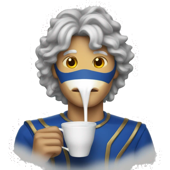 homelander drinking a cup of milk emoji