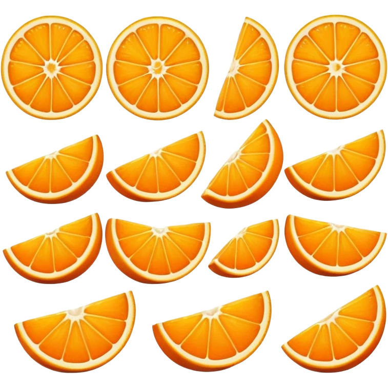 Orange Cut Fruit emoji