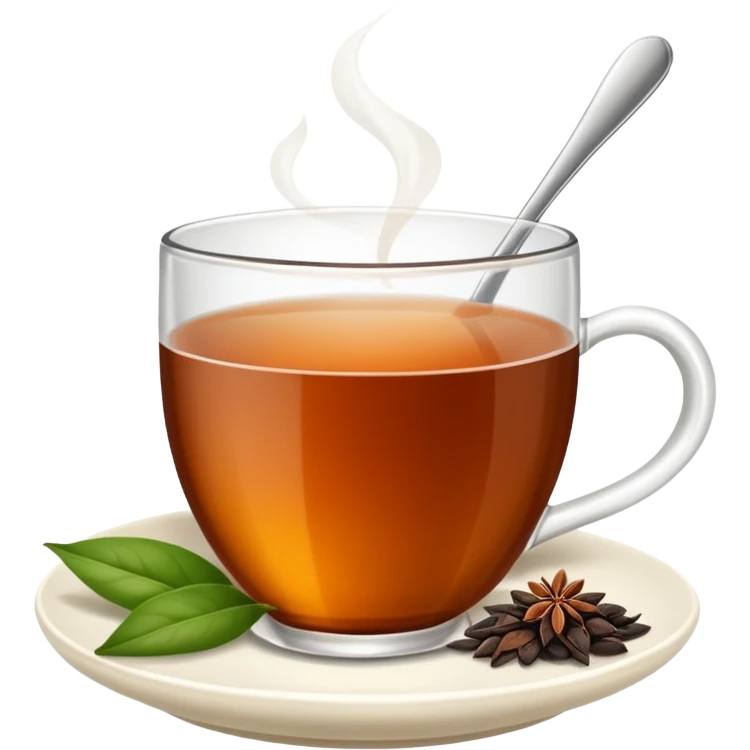 Çay bardağında çay emoji