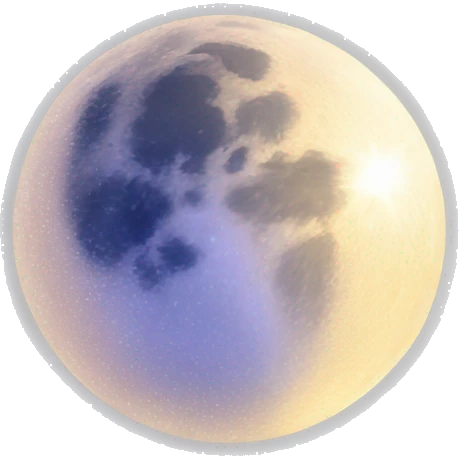 beautiful moon with sparkle emoji