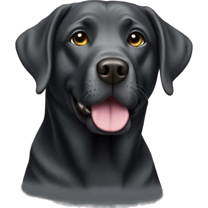 Charcoal Labrador emoji