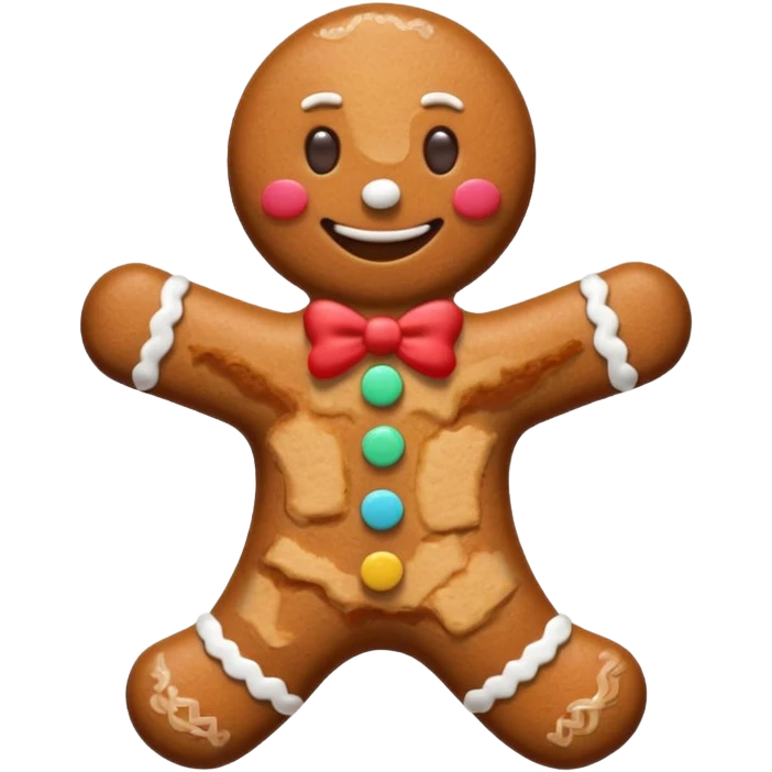 gingerbread man emoji