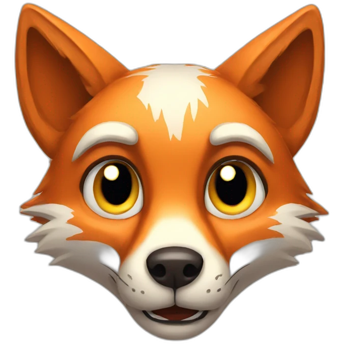 frightened fox emoji