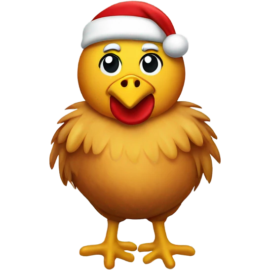 Chicken Santa emoji