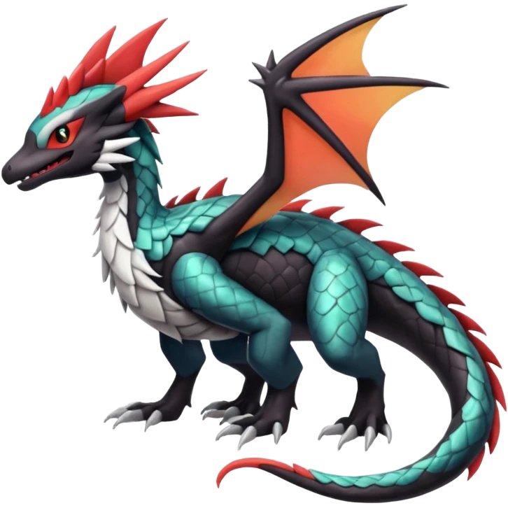 Silvally-Noivern-Salandit-fusion emoji