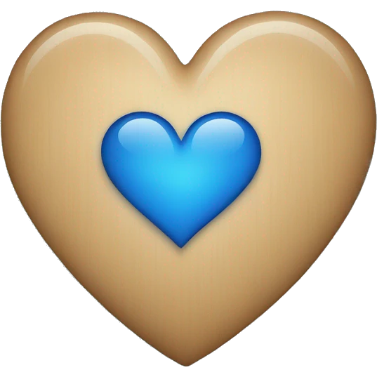 Iphone Blue heart emoji