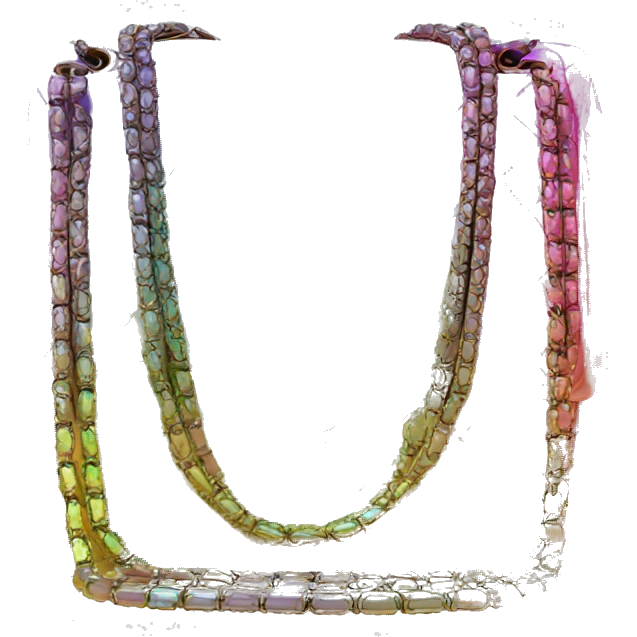 Iridescent gradient hue Chanel bag emoji