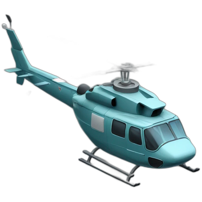 isometric helicopter emoji