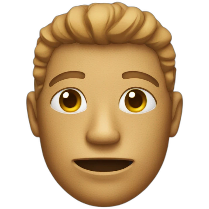 Leather face emoji