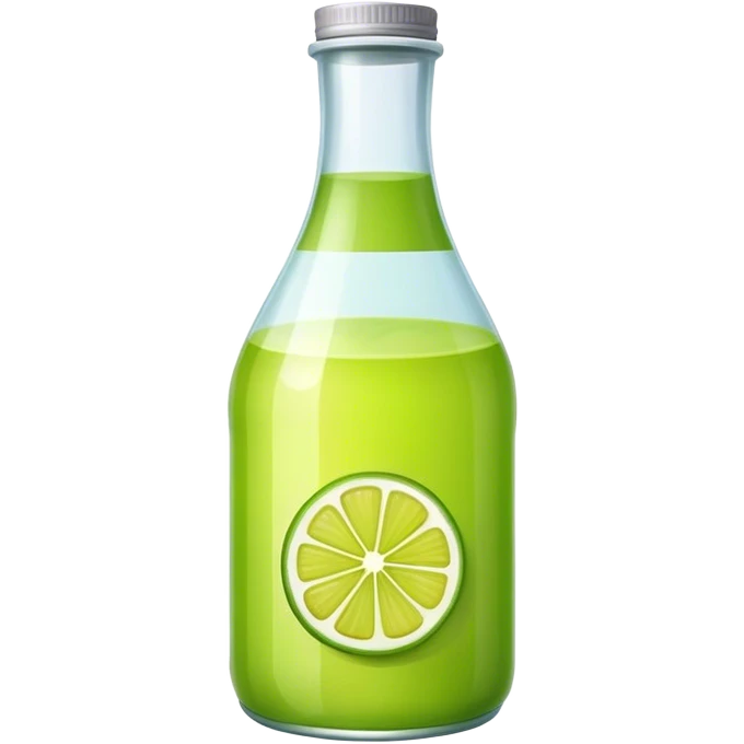 Lime juice bottle emoji