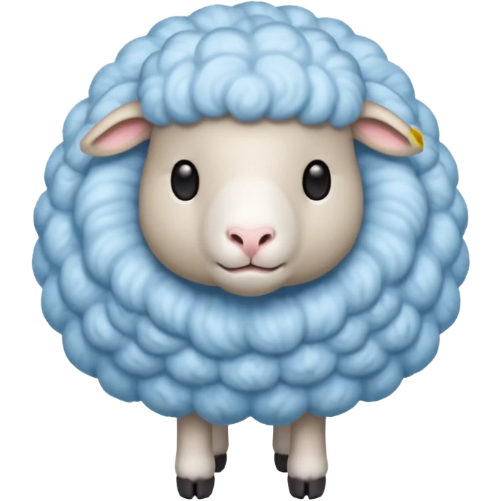 light blue sheep emoji
