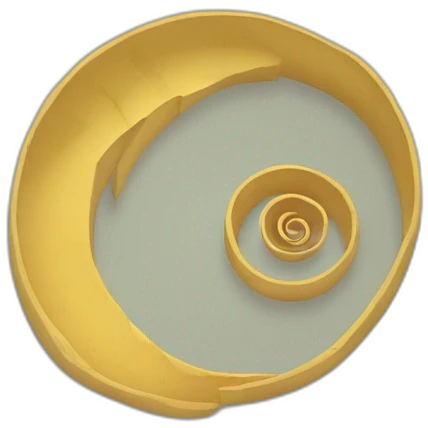 Une Cénote en spirale. Détaillé et irisé. emoji