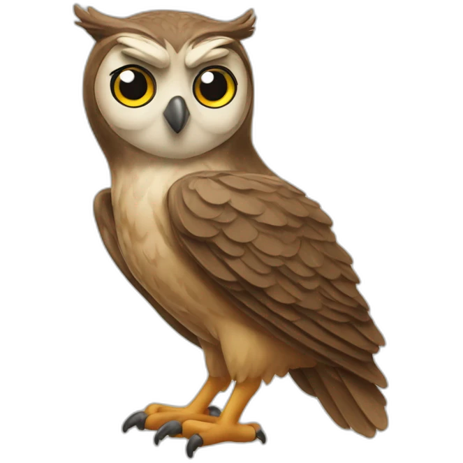 owl thumnbs up emoji