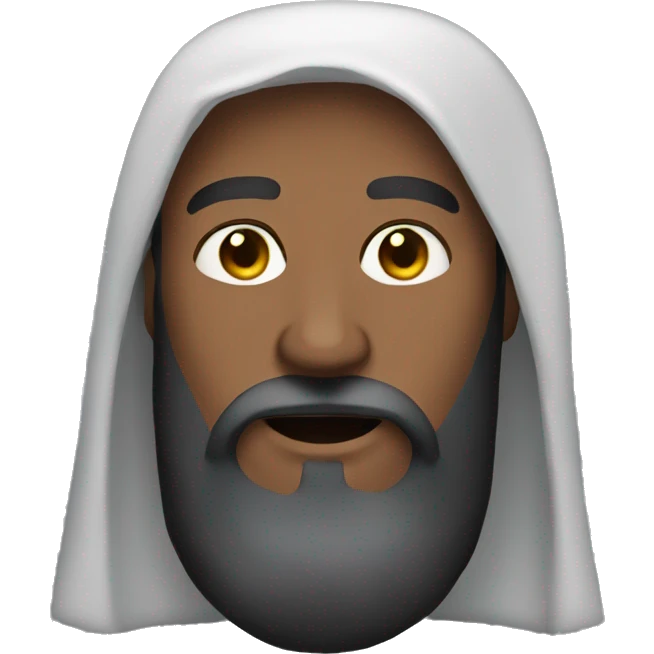man with beard  and veil emoji