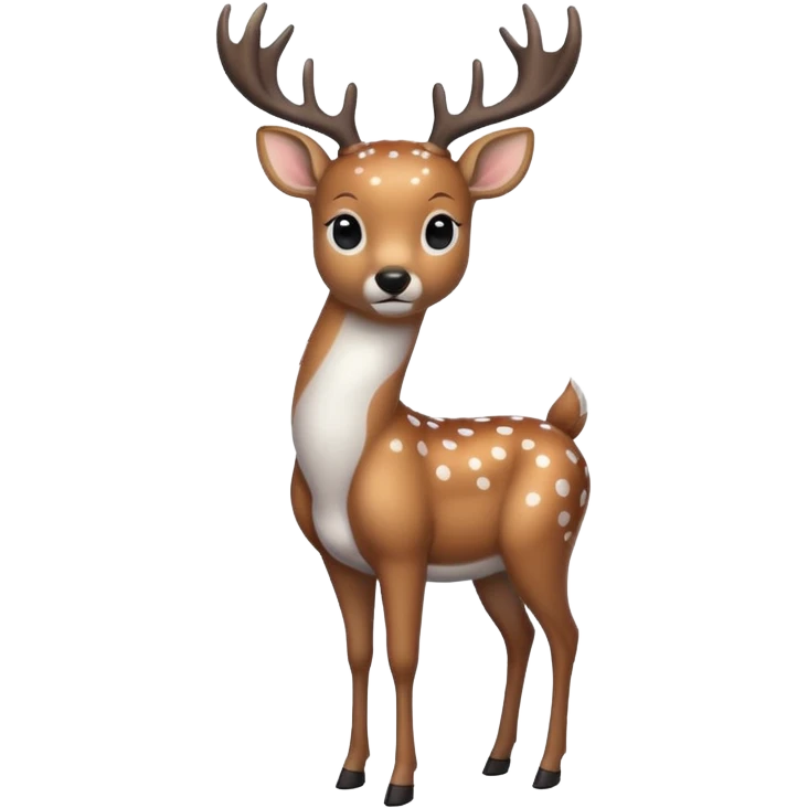 polka dot deer emoji