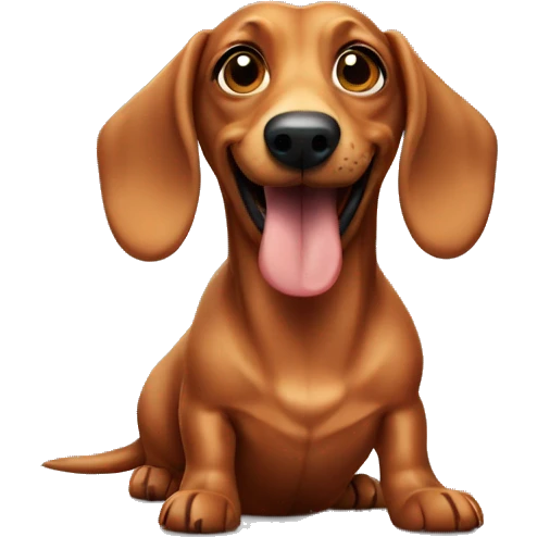 Sausage dog  emoji