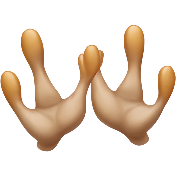 Two duck paws emoji