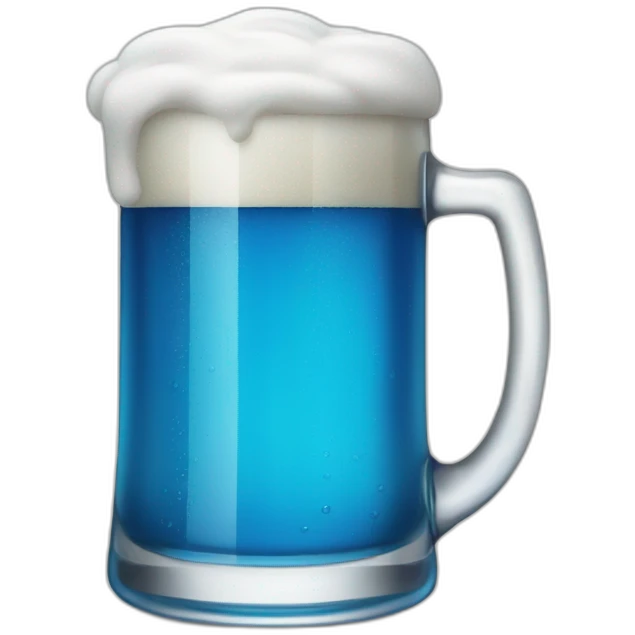 go to drink blue beer emoji