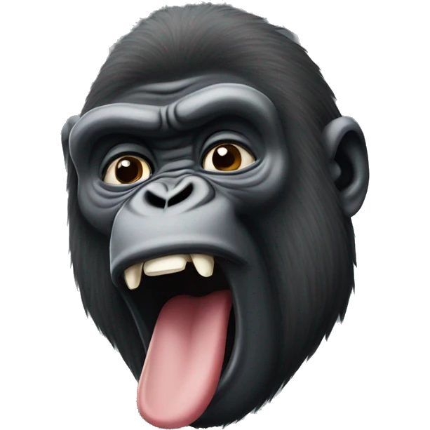 Gorilla picking his nose  emoji