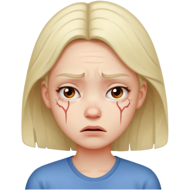 stress girl emoji