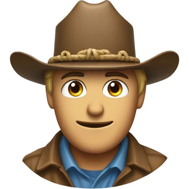 a water mollen with a cowboy hat  emoji