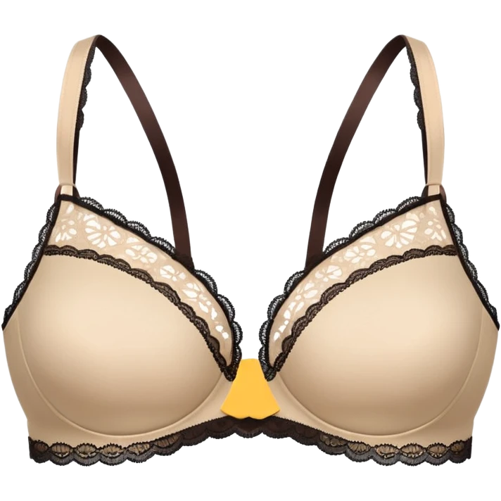 create an emoji, beige bra, no human emoji