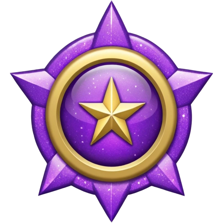 patente militar baixa roxa com glitter emoji