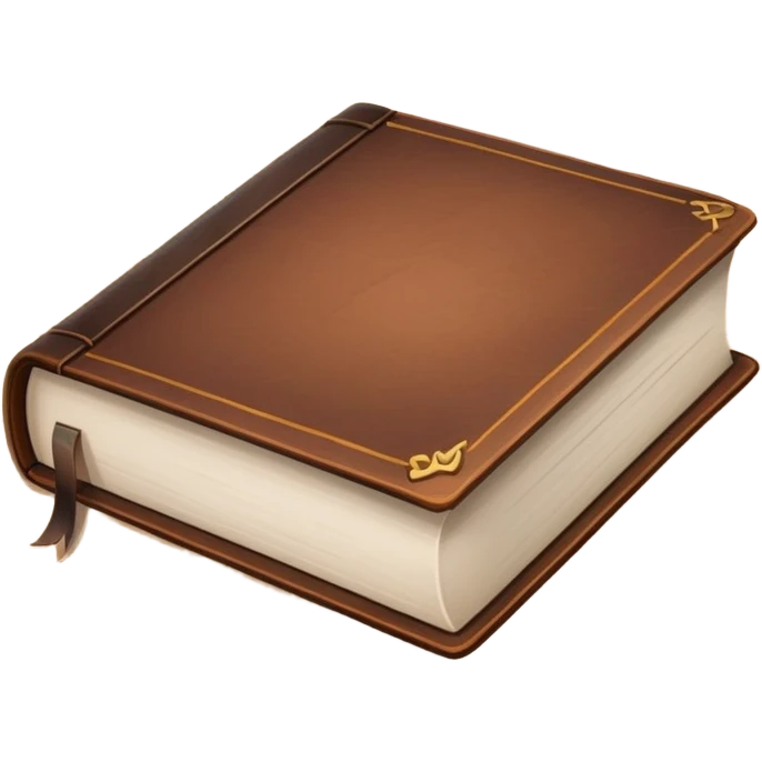 closed book resting on a table emoji